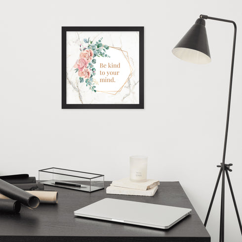 "Blossoming Mindfulness" Framed Poster